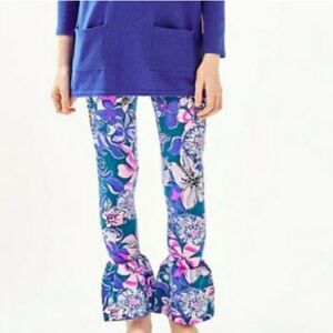 Lilly Pulitzer girls  floral ruffle pants Size: XL